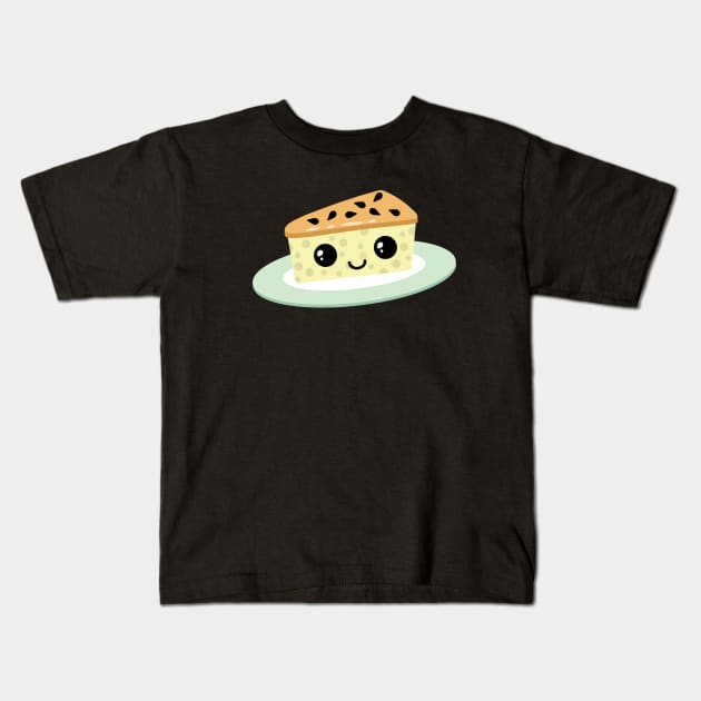 Cute passion fruit cheesecake Kids T-Shirt by Laura_Nagel